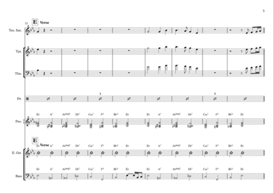 Angels From The Realms of Glory - Contemporary Arrangement Jazz Ensemble scores gallery preview page 5