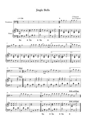 Jingle Bells, James Pierpont, For Trombone & Piano