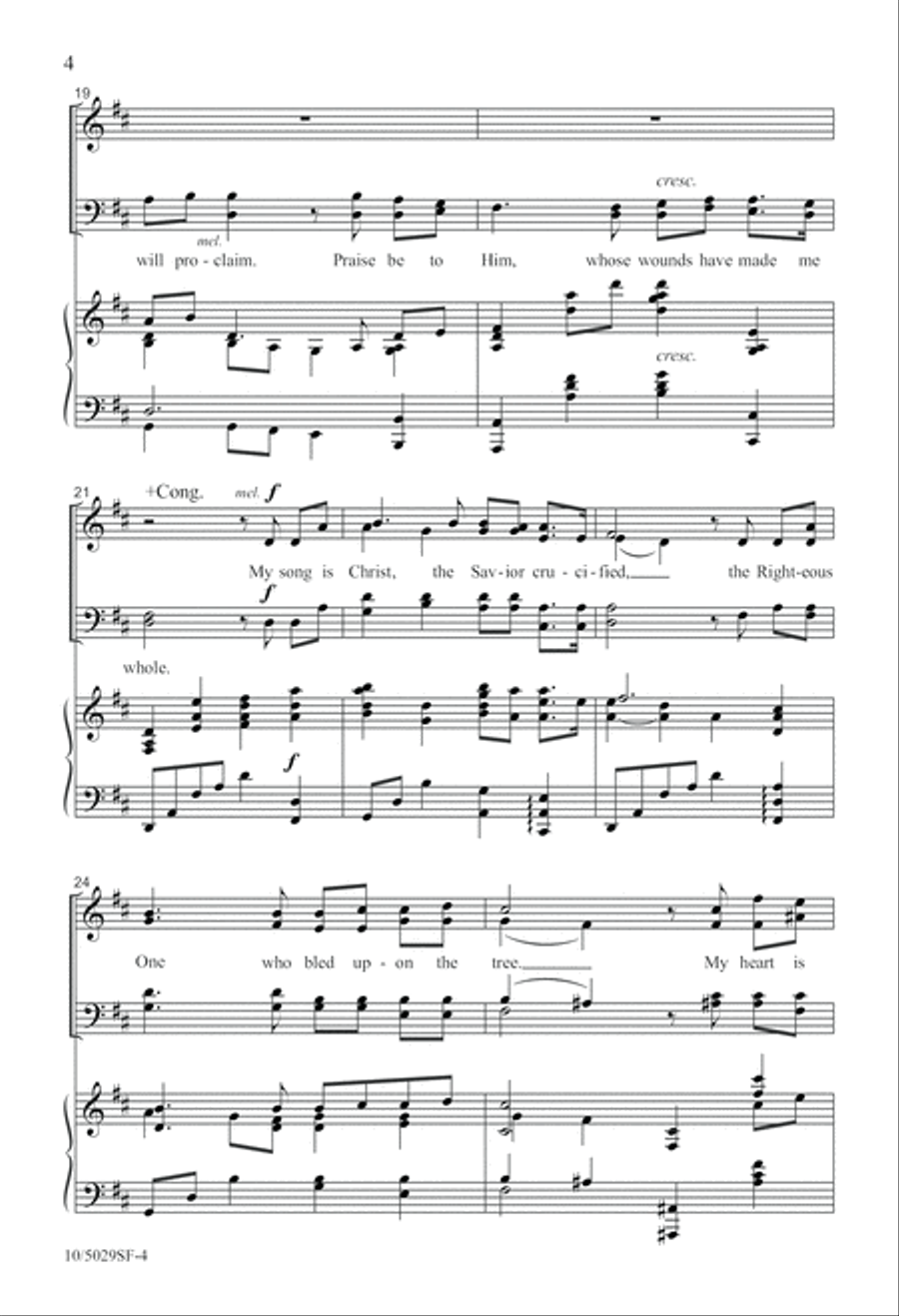 My Song Is Christ 4-Part scores gallery preview page 4