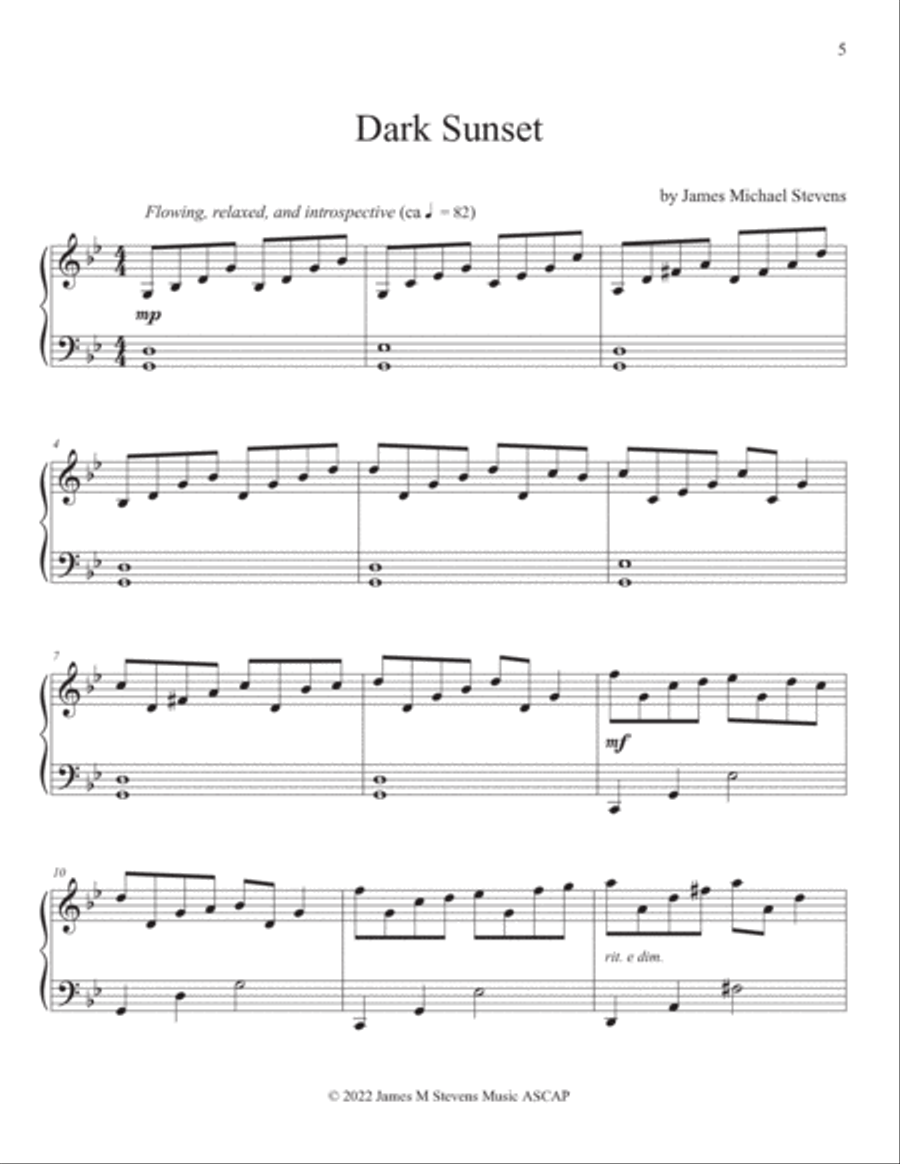 Sunsets Piano Book Piano Solo scores gallery preview page 5