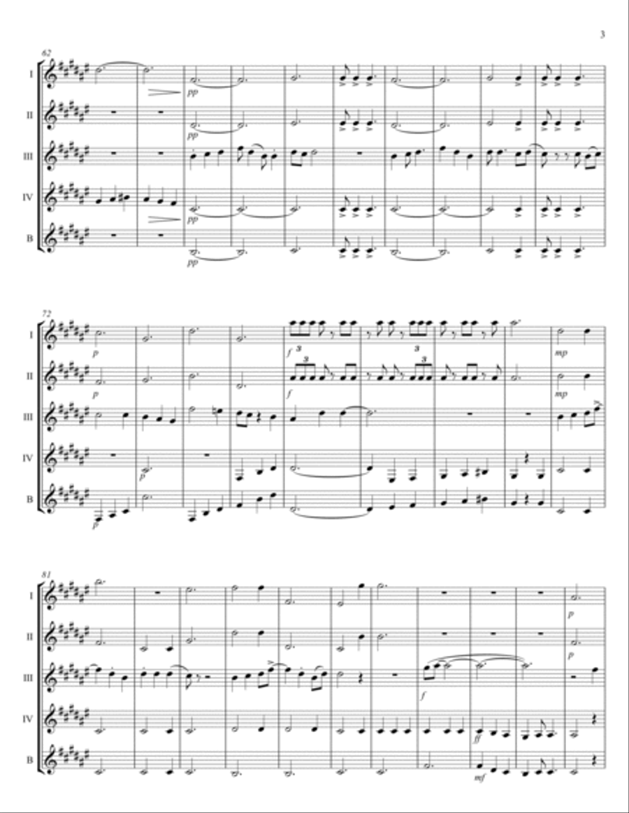 She's Leaving Home Clarinet Quintet scores gallery preview page 3