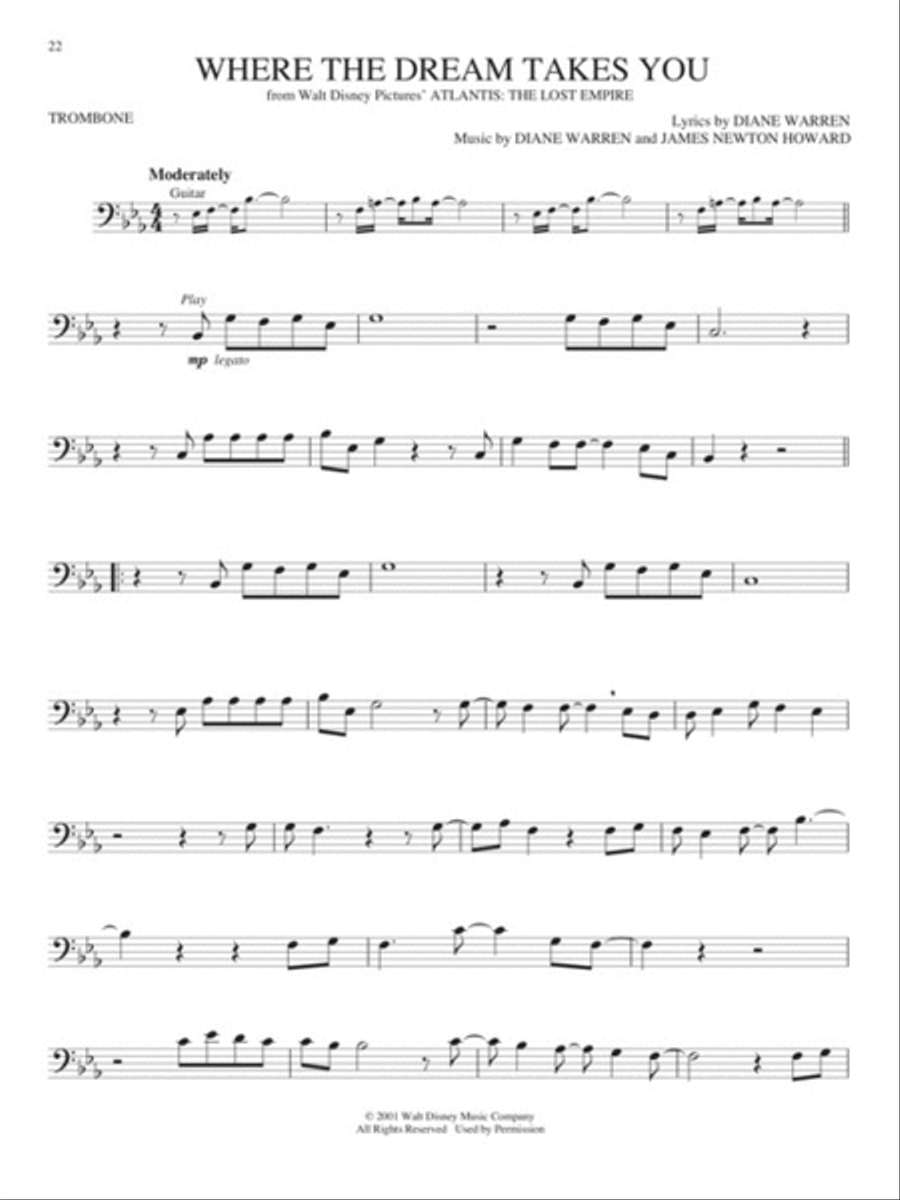 Disney Greats - Trombone (Book/CD Package) image number null
