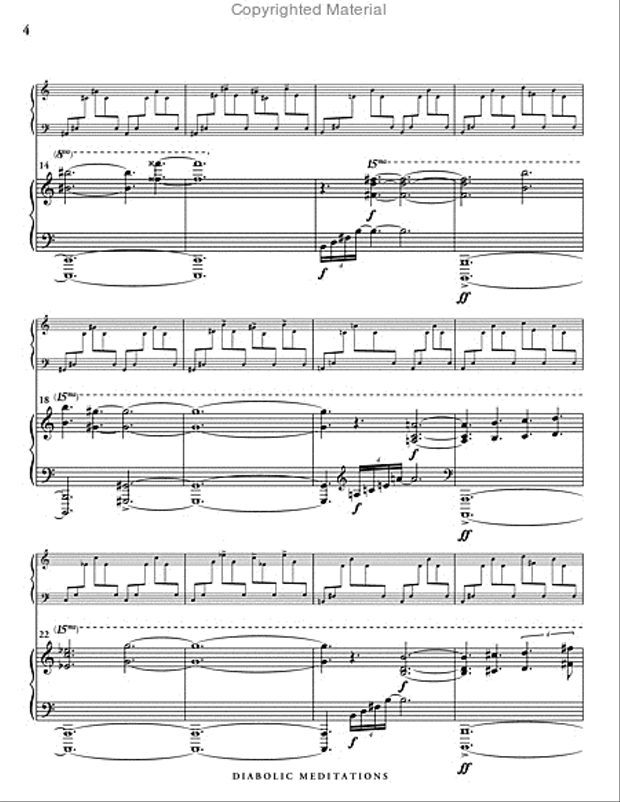 Diabolic Meditations (score & parts) Piano Accompaniment scores gallery preview page 5