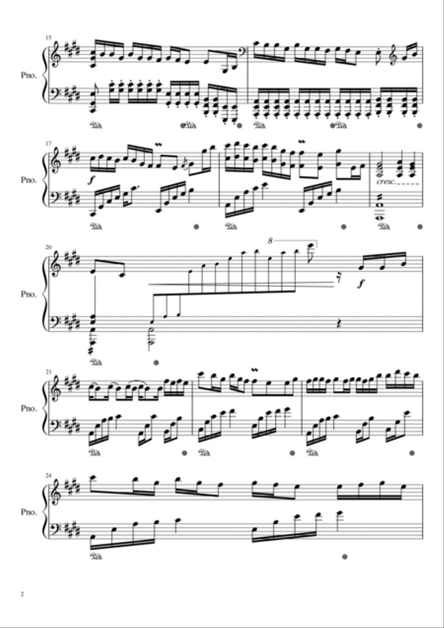 Face My Fears Face My Fears Piano Solo scores gallery preview page 2