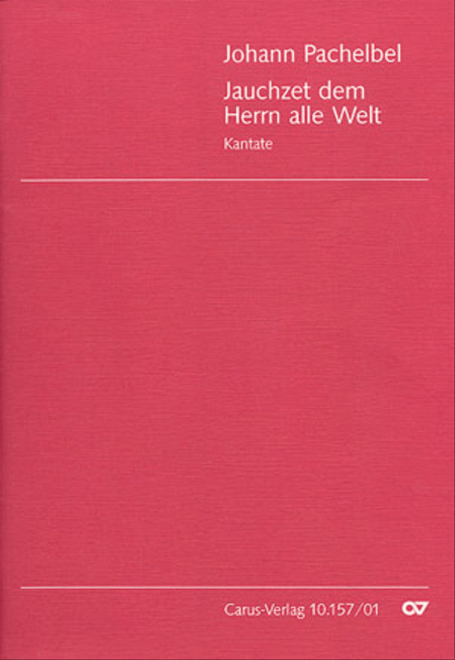 Shout to the Lord, all the earth (Jauchzet dem Herrn, alle Welt) SSATB scores gallery preview page 1