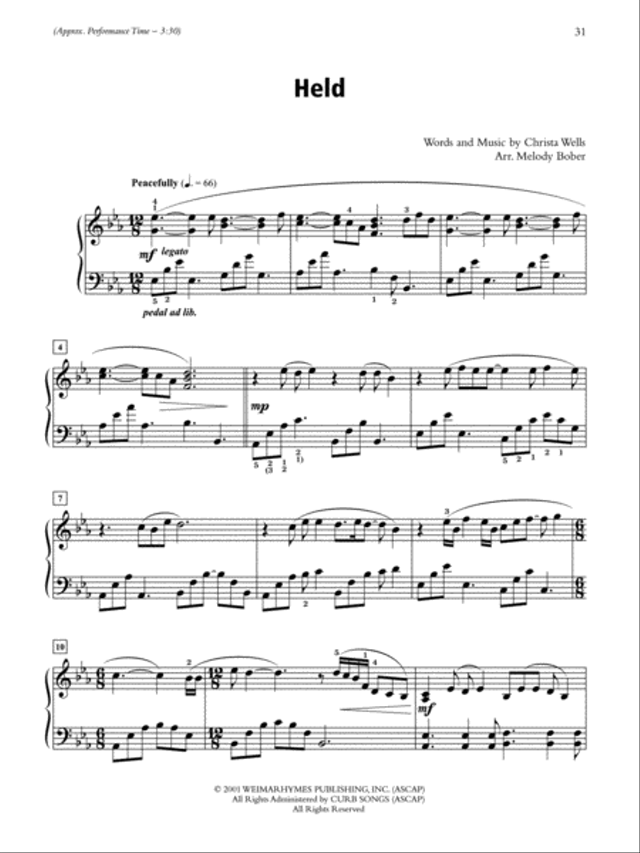 Contemporary Christian Hits Piano Solo scores gallery preview page 4