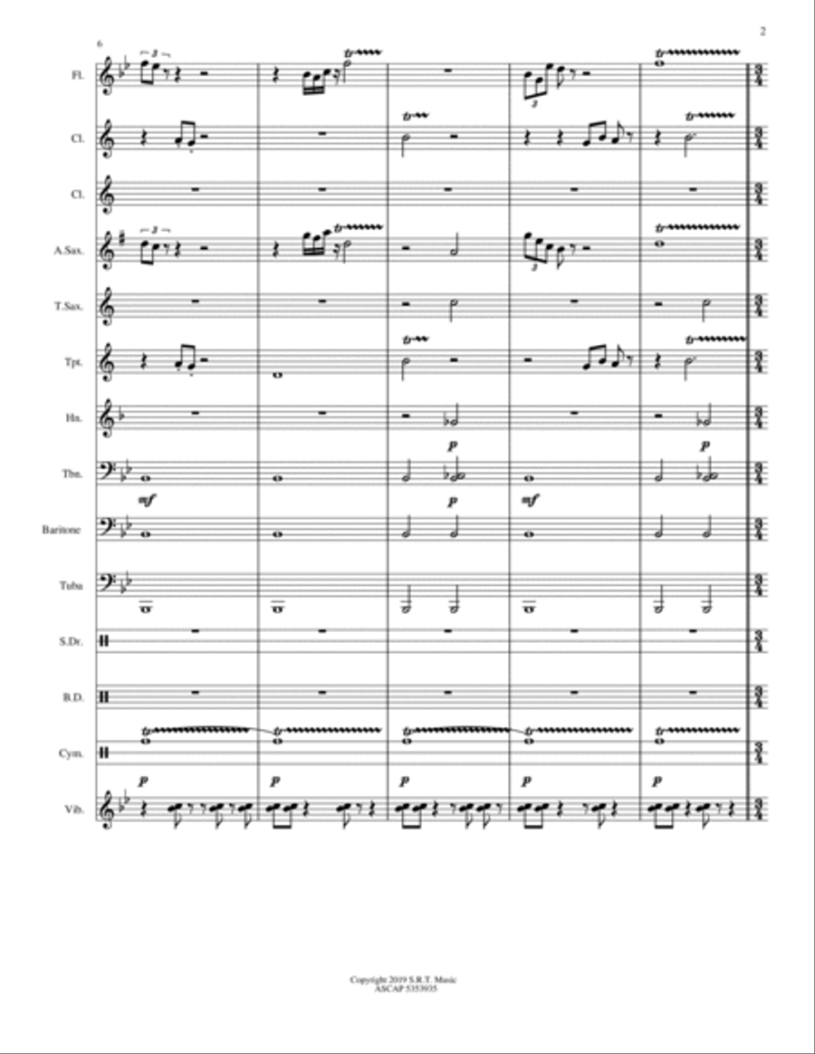 Harbour Suite Concert Band scores gallery preview page 2