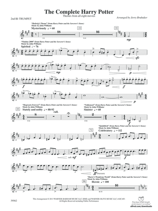 The Complete Harry Potter: 2nd B-flat Trumpet