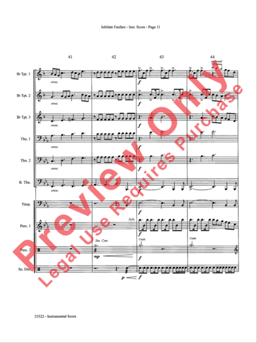 Jubilate Fanfare Choir scores gallery preview page 12