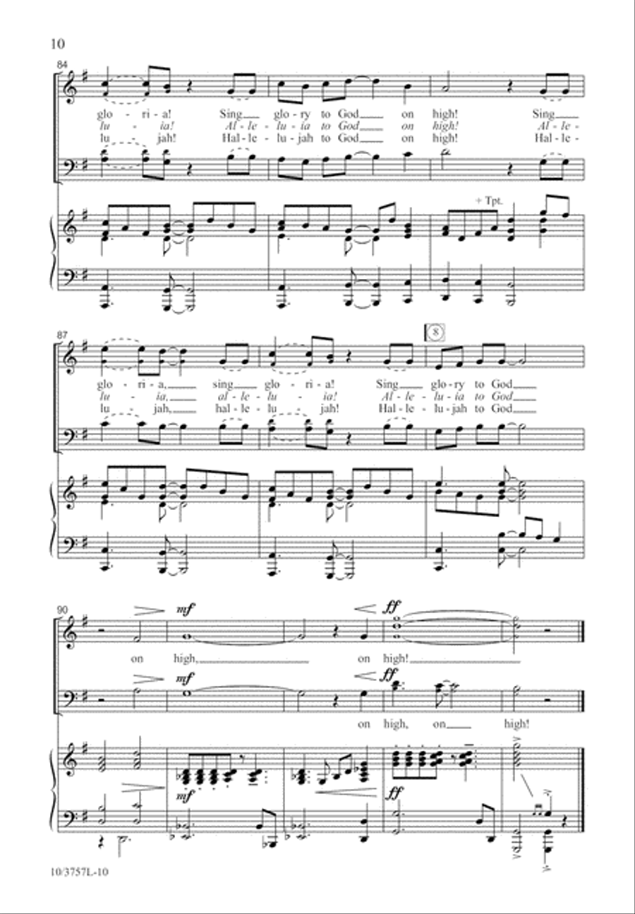 Come, and Adore Him Come, and Adore Him 4-Part scores gallery preview page 10