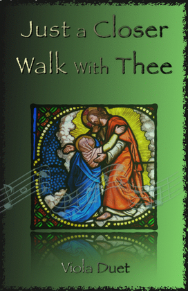 Book cover for Just A Closer Walk With Thee, Gospel Hymn for Viola Duet
