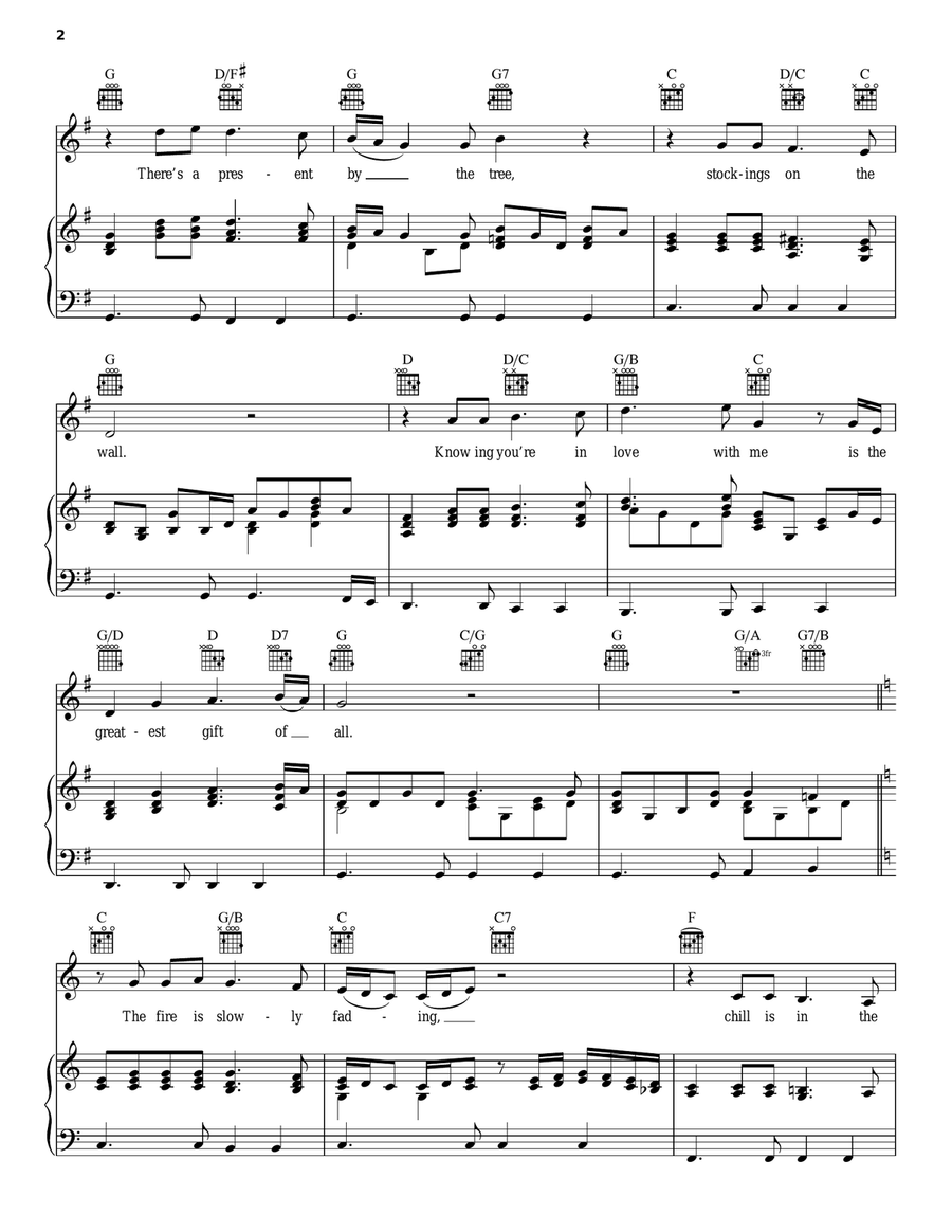 The Greatest Gift Of All Piano, Vocal, Guitar scores gallery preview page 2