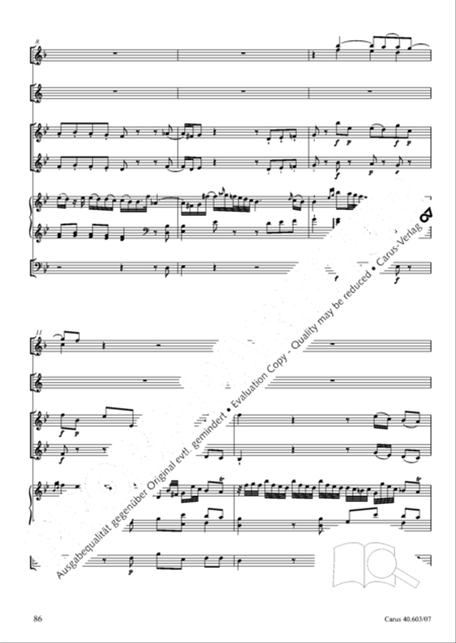 Grosse Orgelsolomesse in Es 4-Part scores gallery preview page 99
