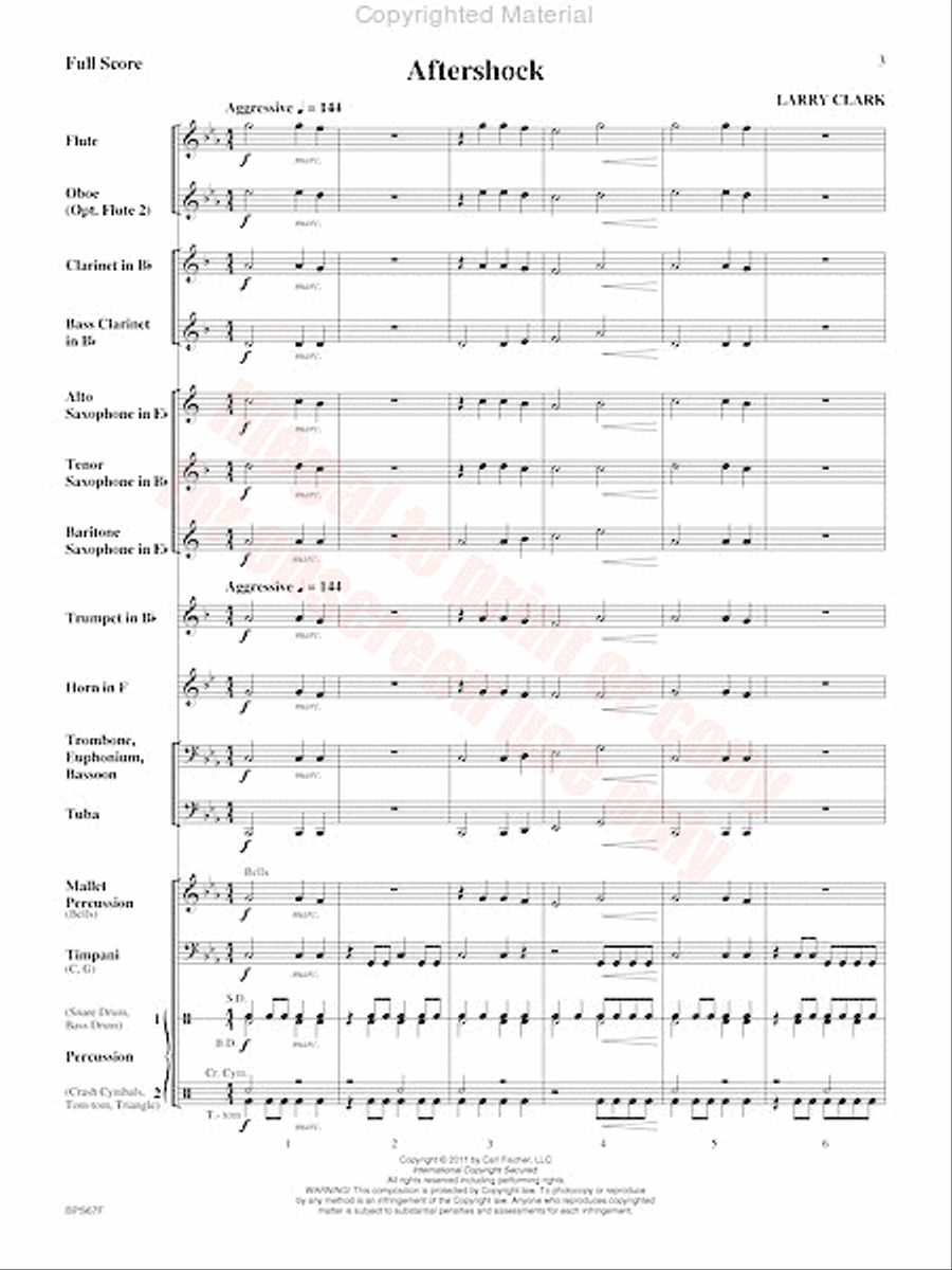 Aftershock Concert Band scores gallery preview page 4