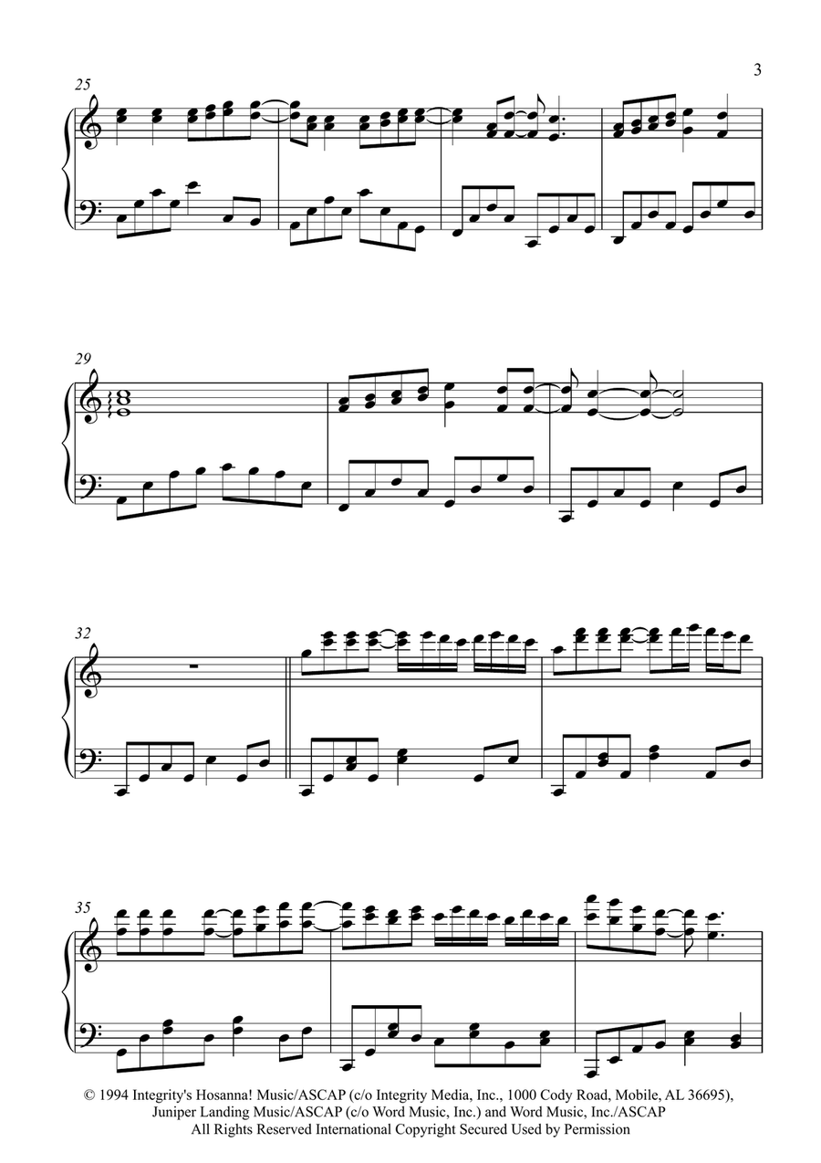 I Offer My Life Piano Solo scores gallery preview page 3