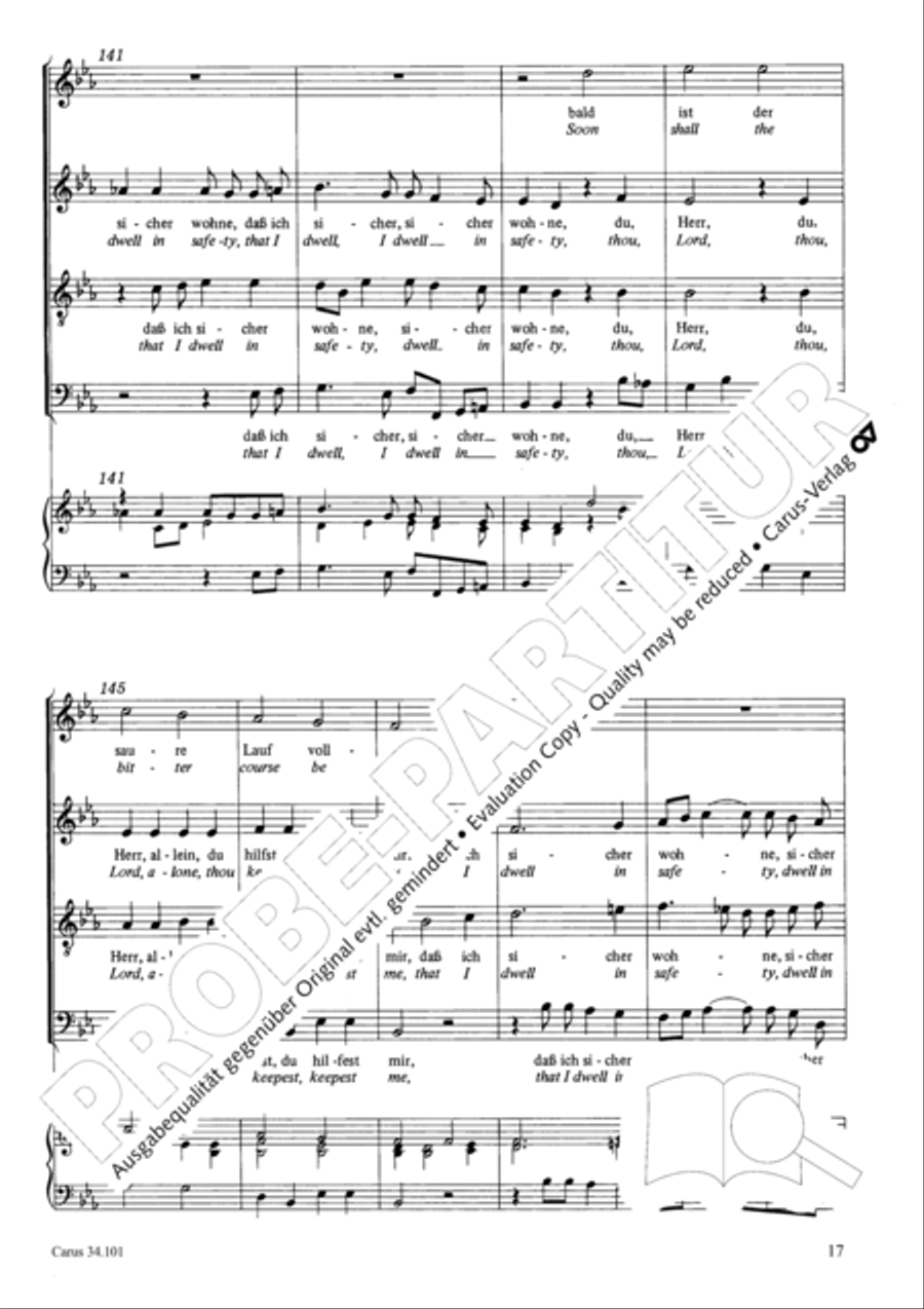 I lie and slumber, still and peaceful 4-Part scores gallery preview page 26