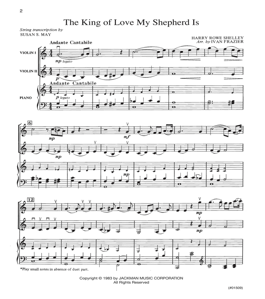Sacred Violin Duets Vol. 1 - Intermediate Choir scores gallery preview page 2