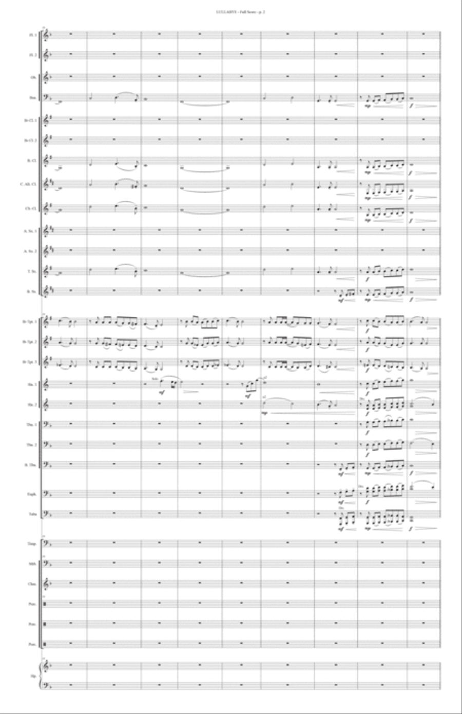 Lullabye (goodnight, My Angel) Concert Band scores gallery preview page 4