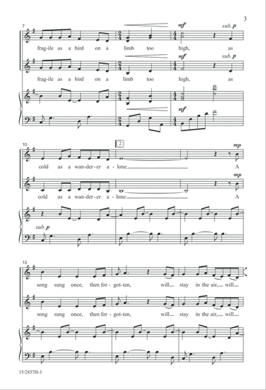 A Song Sung Once SSA scores gallery preview page 4