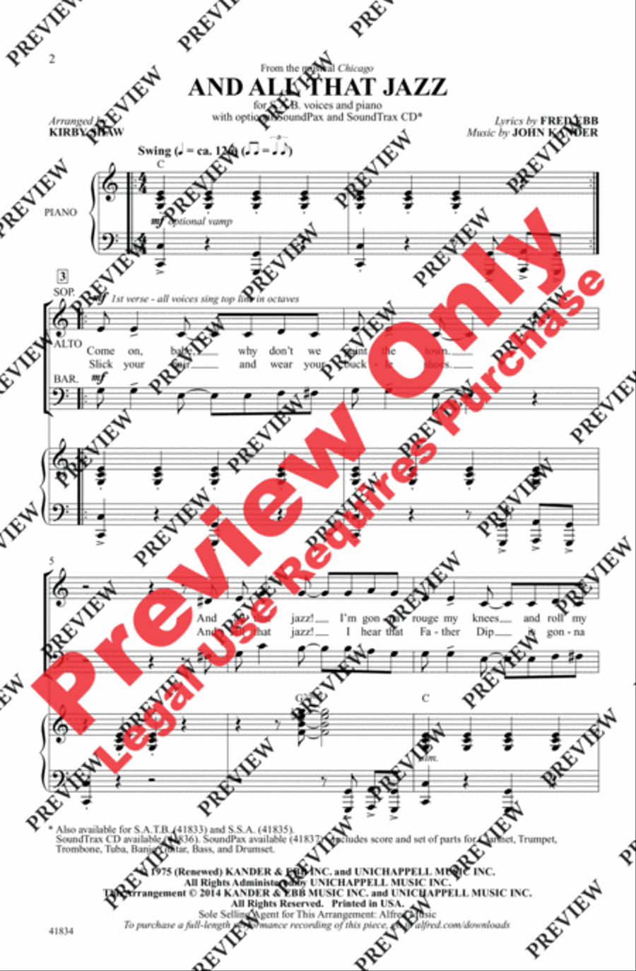 And All That Jazz - SoundTrax CD (CD only) Choir scores gallery preview page 2