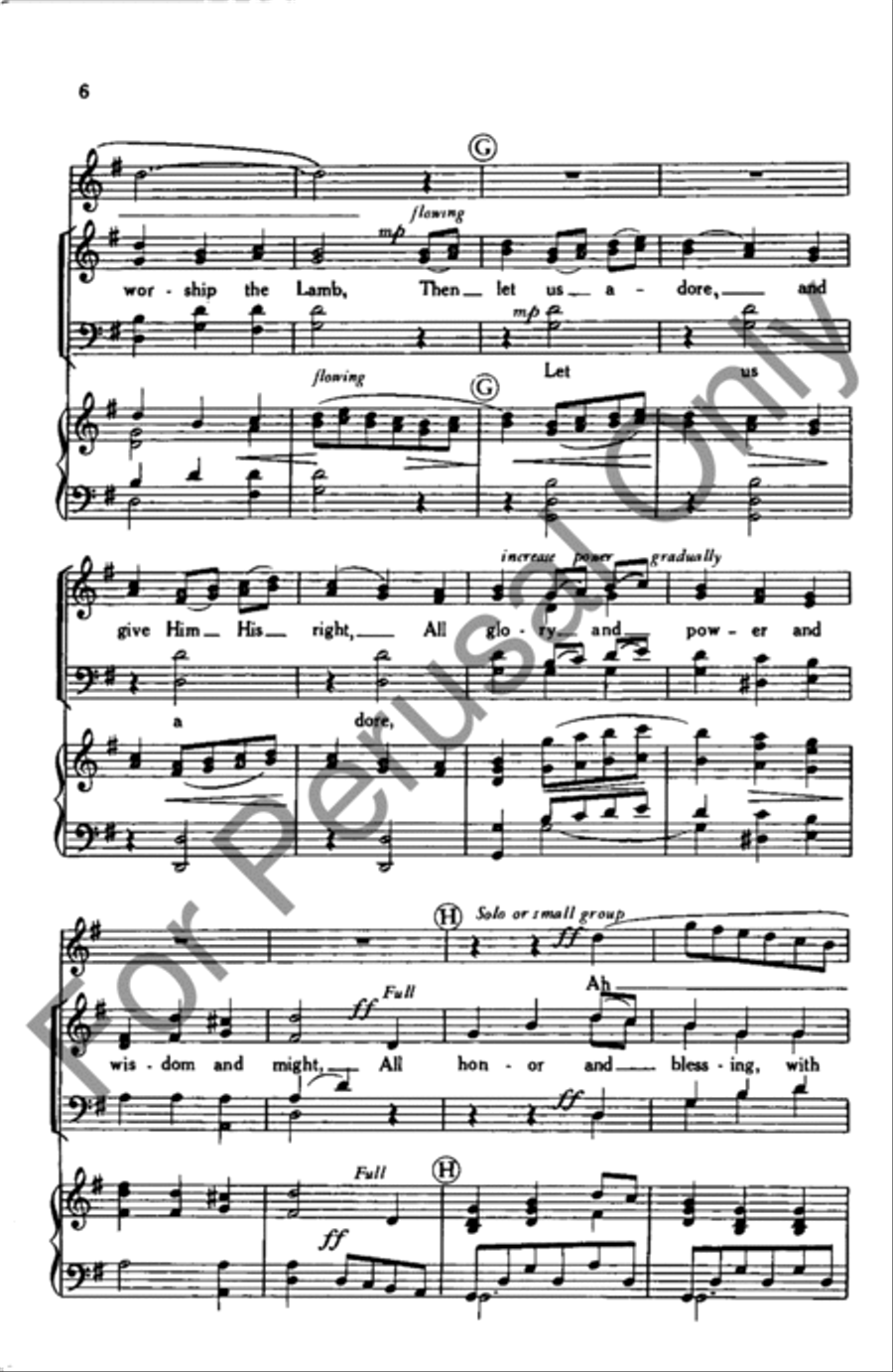 Ye Servants Of God 4-Part scores gallery preview page 6