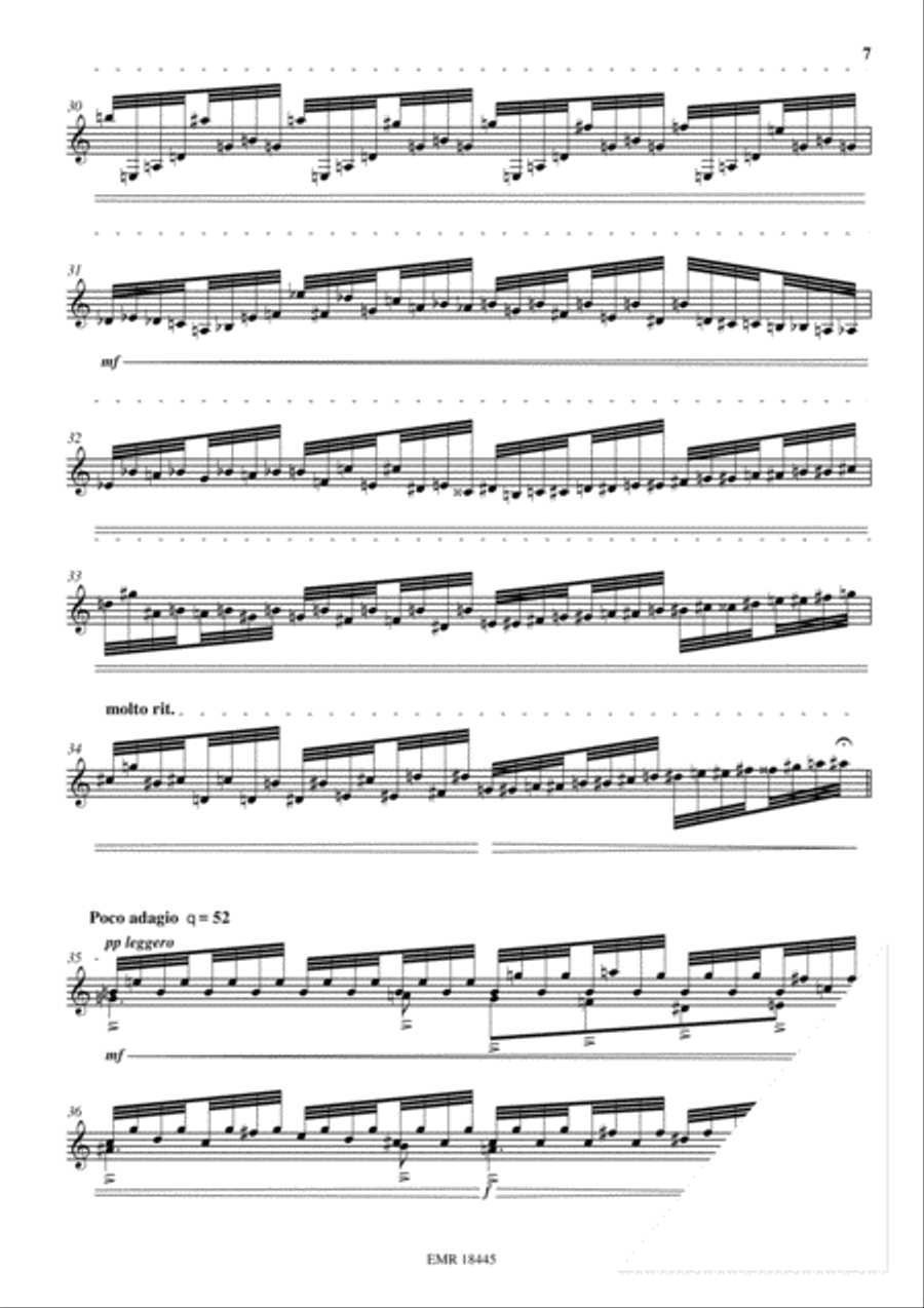 Etude Transcendante No. 8 Classical Guitar scores gallery preview page 7