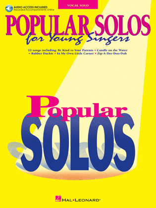 Book cover for Popular Solos for Young Singers