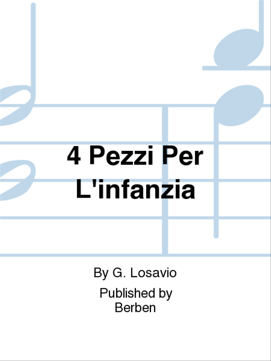 4 Pezzi Per L'Infanzia Piano Solo scores gallery preview page 1