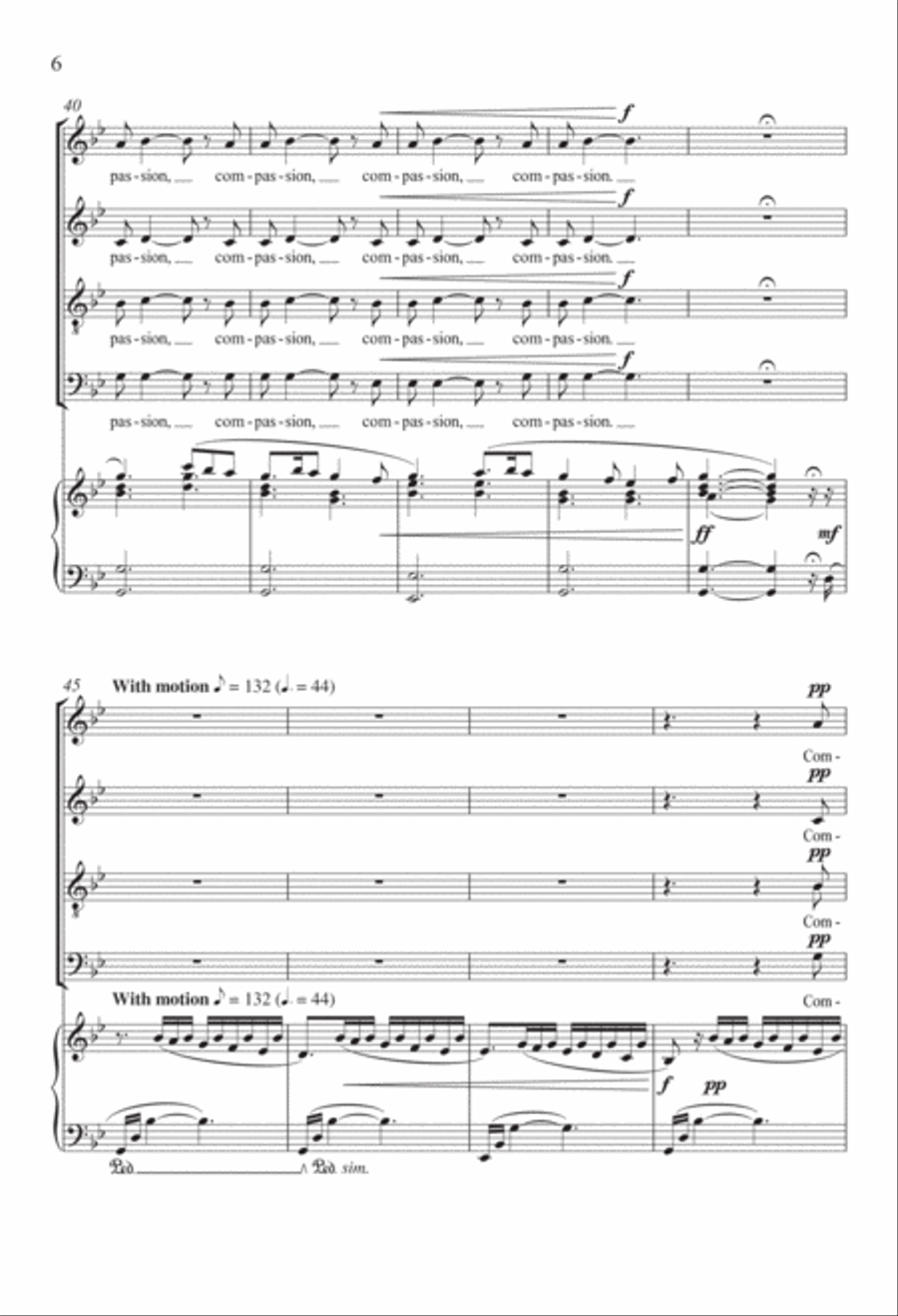 On Compassion Divisi scores gallery preview page 5