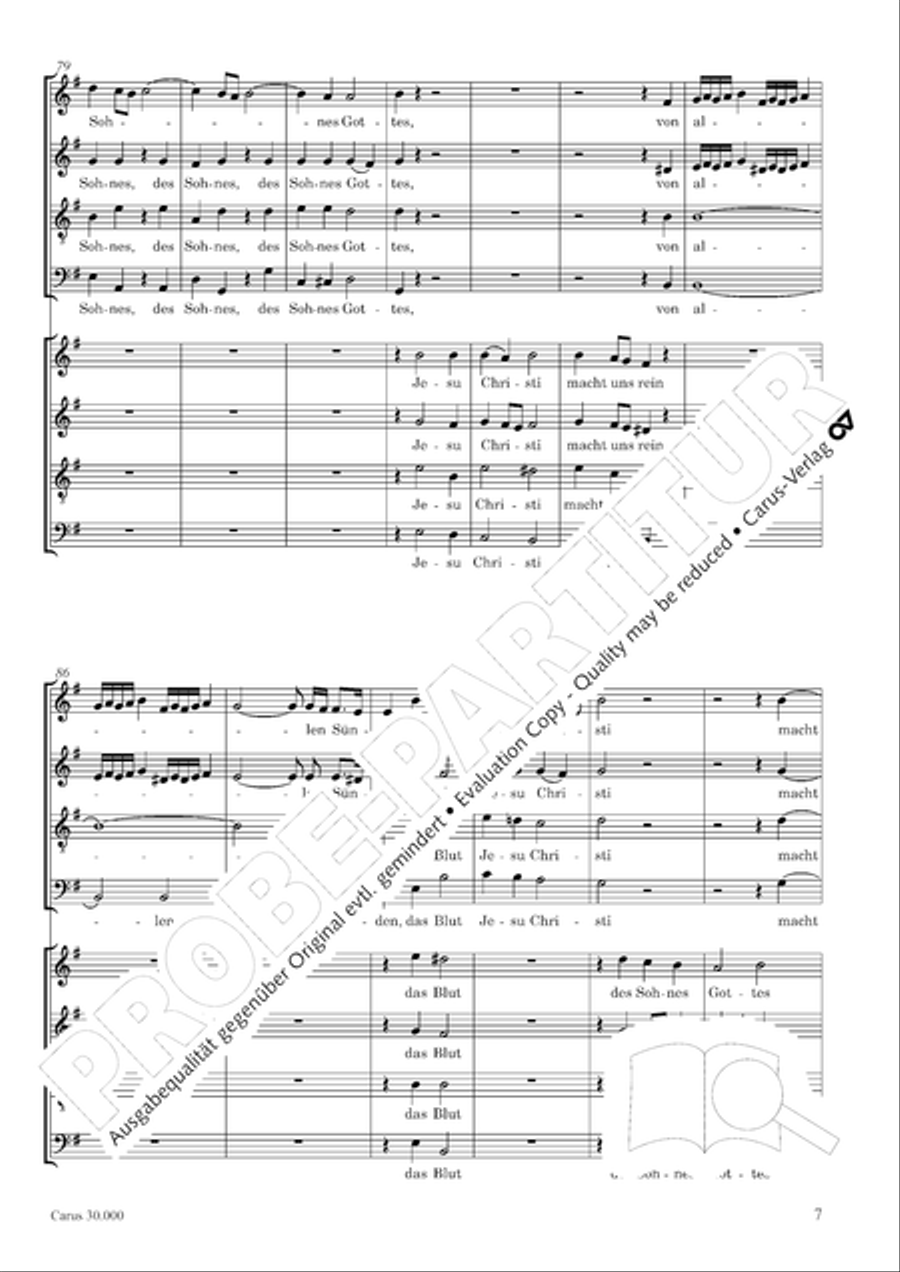 J.L. Bach: The complete motets Choir scores gallery preview page 14