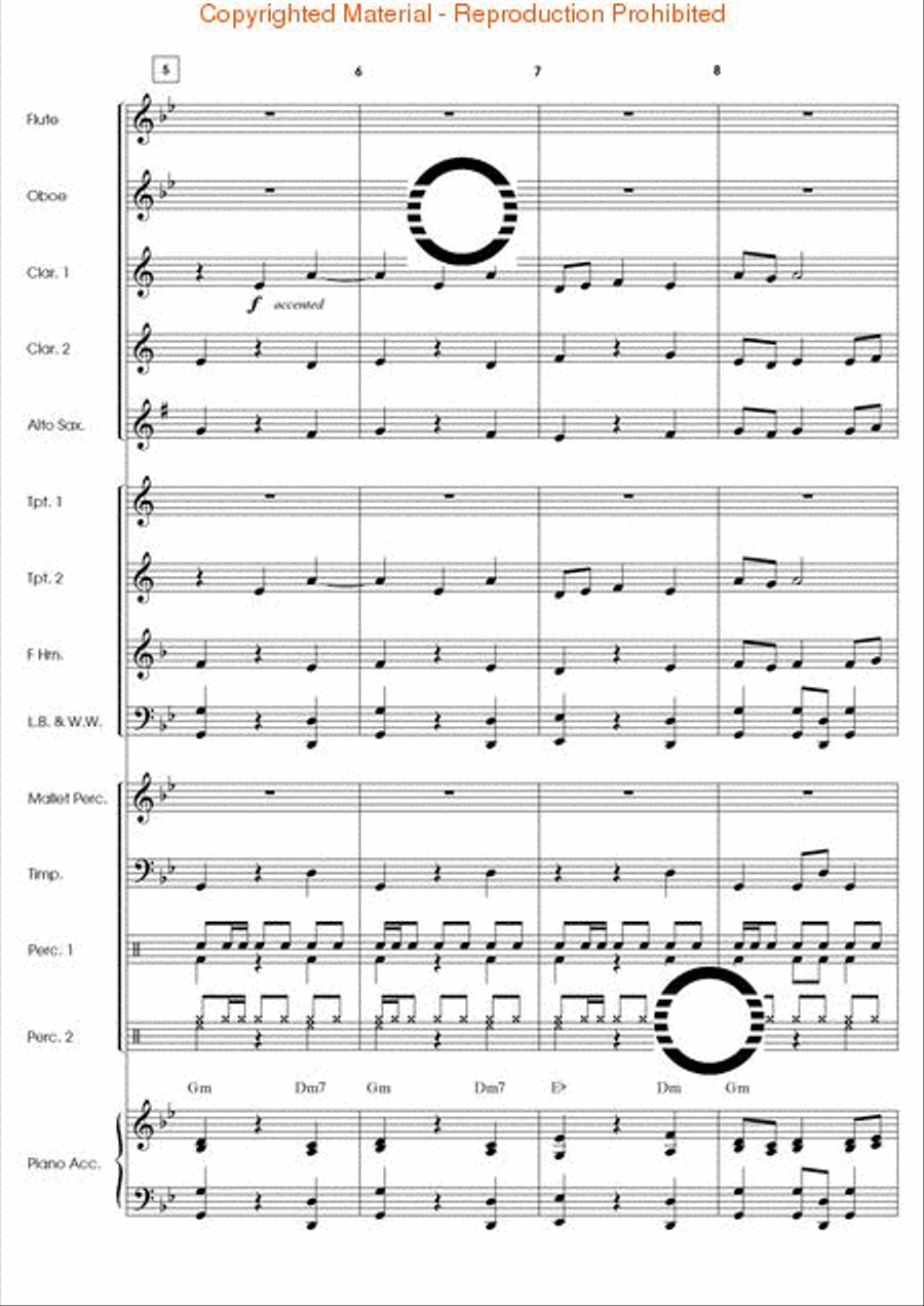 Fandango El Dorado Concert Band scores gallery preview page 3