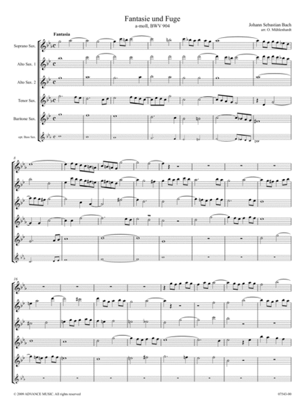 Fantasie und Fuge a-Moll, BWV 904