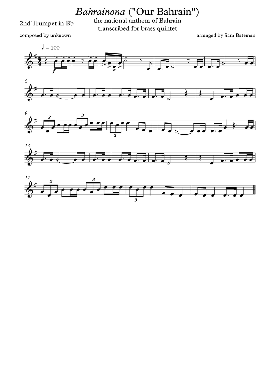 Bahrainona Brass Ensemble scores gallery preview page 4
