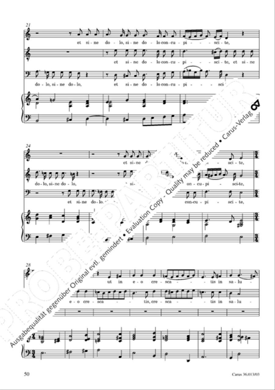 Membra Jesu nostri SSATB scores gallery preview page 51