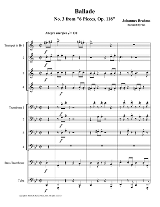 Ballade, Op. 118 (Brass Choir)
