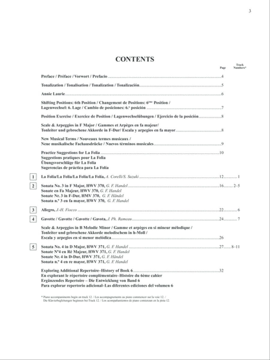 Suzuki Violin School, Volume 6 String Methods scores gallery preview page 3