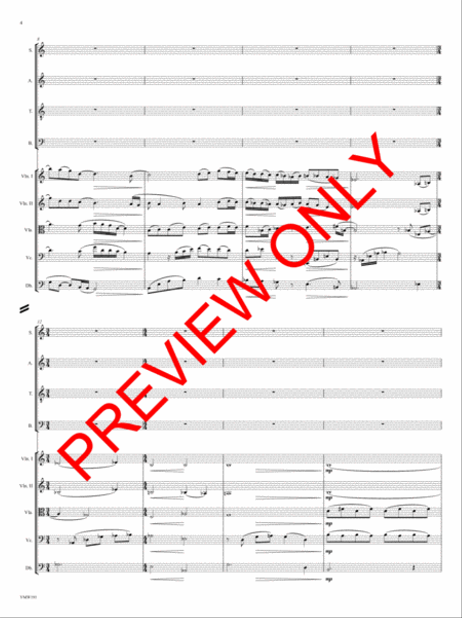 And Through the Winter 4-Part scores gallery preview page 5