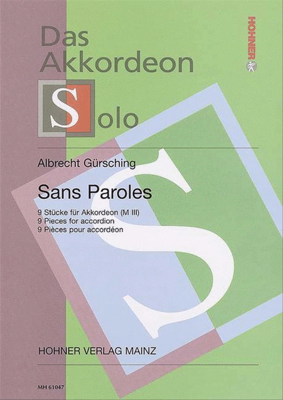 Sans Paroles Sans Paroles Accordion scores gallery preview page 1