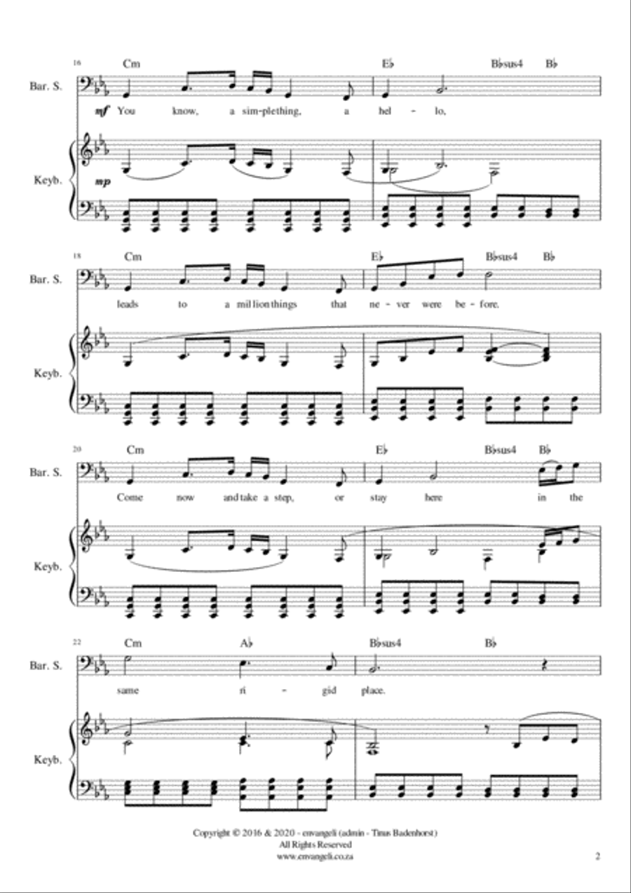 It's a perfect day - Melody and Keyboard with Chords Piano, Vocal, Guitar scores gallery preview page 2