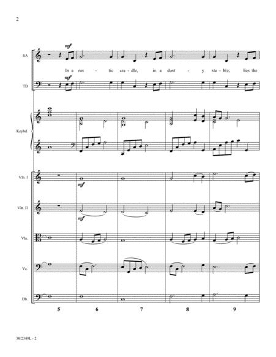 Holy Child - String Orchestra Score and Parts Choir scores gallery preview page 3