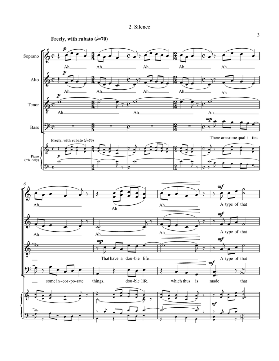 Poems of E.A. Poe - SATB Choir, Composed by Joseph Dunlap Divisi scores gallery preview page 3