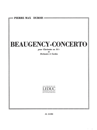 Book cover for Beaugency-concerto (clarinet & Piano)