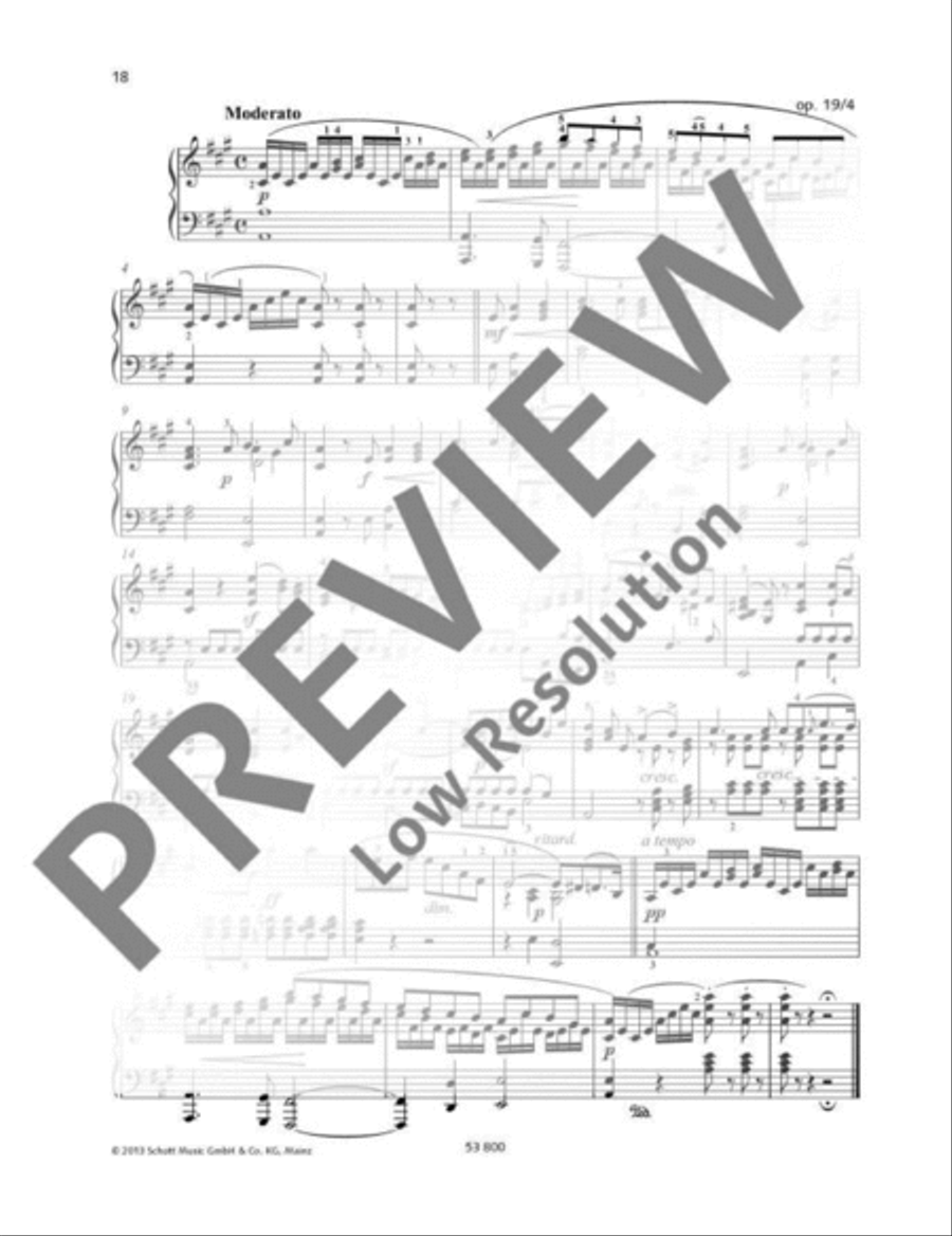 Moderato A major Piano Solo scores gallery preview page 2