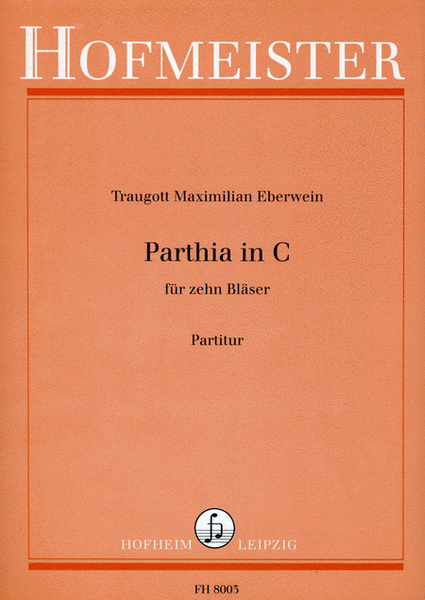 Parthia in C fur 10 Blaser / Partitur