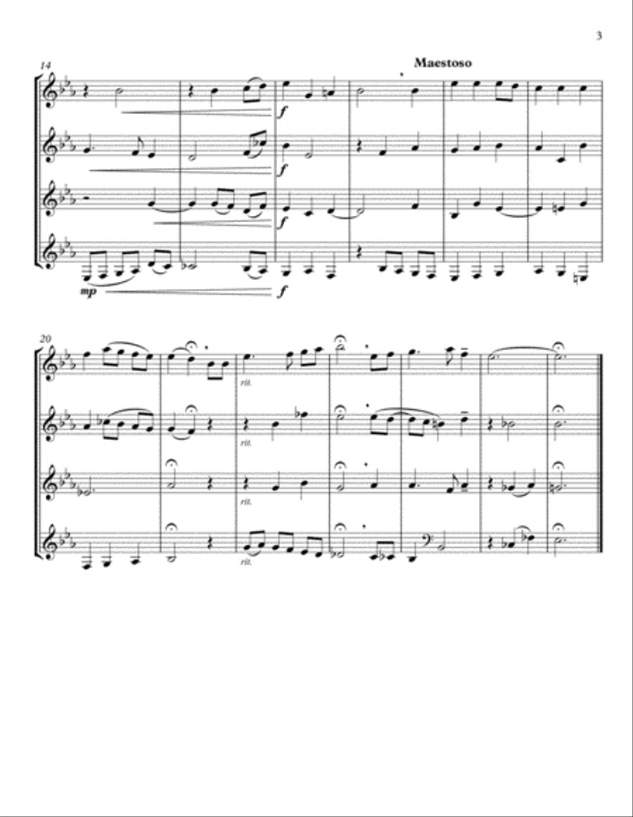 The Star-Spangled Banner for French Horn Quartet The Star-Spangled Banner for French Horn Quartet French Horn Quartet scores gallery preview page 3