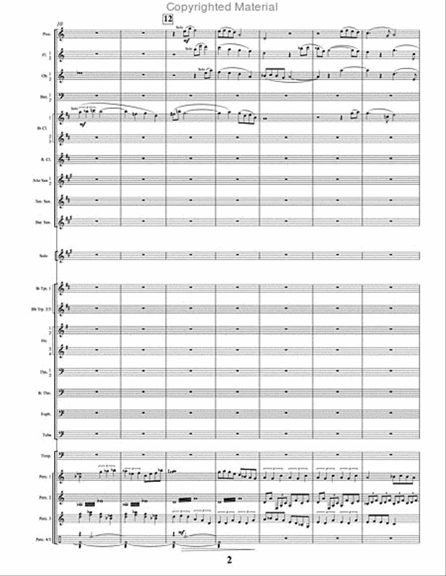 Woodland Serenade and Rondo Concert Band scores gallery preview page 3