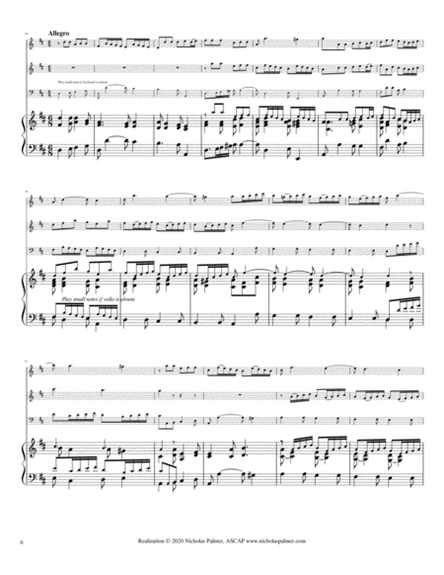 Trio Sonata in D major (op.1, no. 12) - Arcangelo Corelli