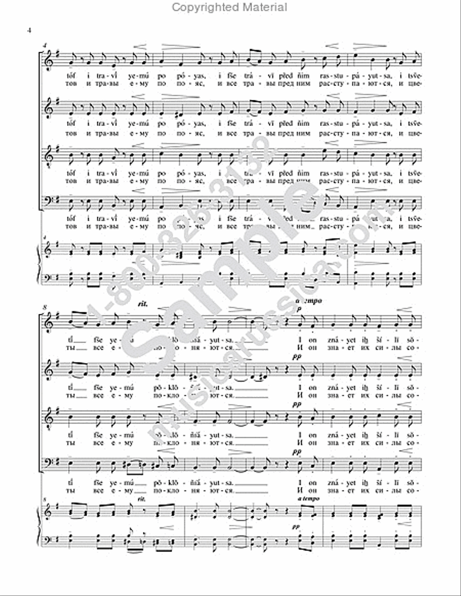 Panteley, the Healer 4-Part scores gallery preview page 3