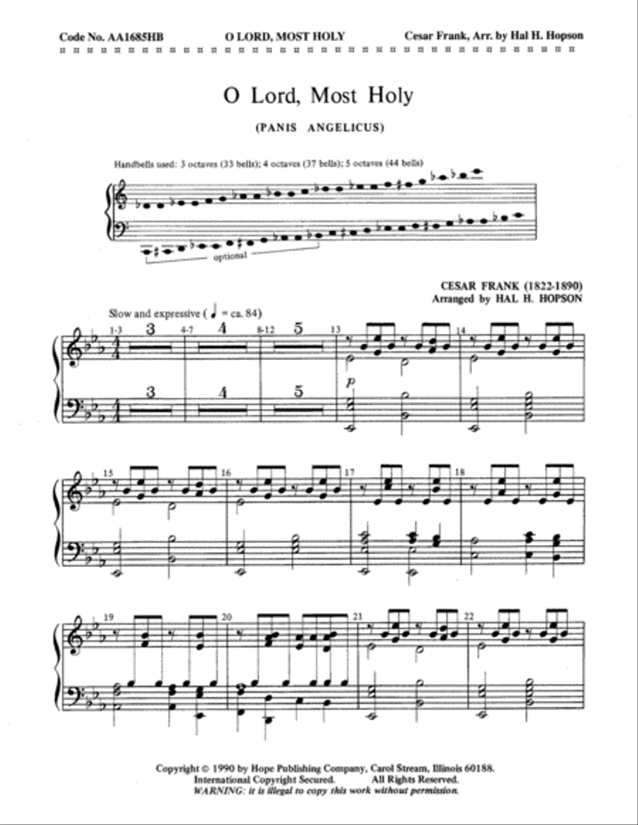 O Lord, Most Holy Choir scores gallery preview page 1
