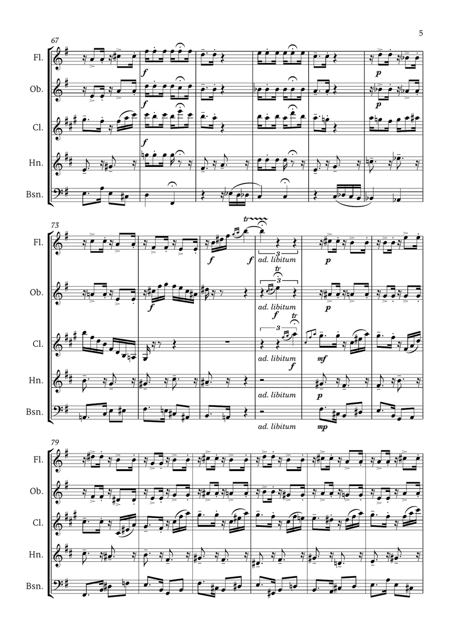 Choros No 1 Small Ensemble scores gallery preview page 6